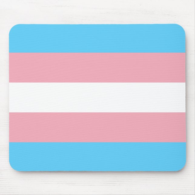 Mousepad Sinalizador Trans Pride (Orgulho Transgênero) (Frente)