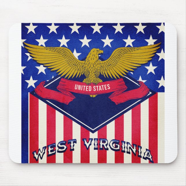 Mousepad Sinalizador West Virginia USA (Frente)