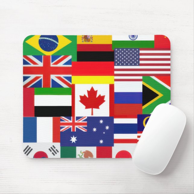 Mousepad Sinalizadores mundiais (Com mouse)