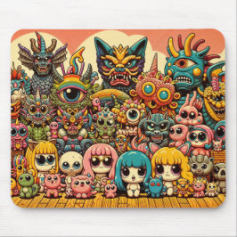 Mousepad "Sindicato dos Monstros Bonitos e Assustadores"
