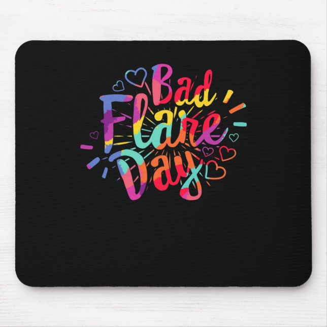 Mousepad Sindroma de Dor Regional Complexa do Dia de Flare  (Frente)