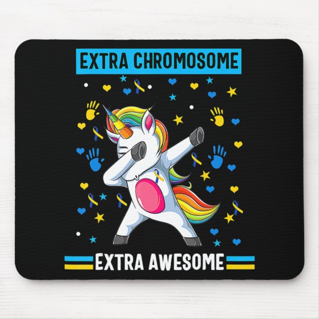 Mousepad Sindroma Unicorn Down reconhecimento de cromossoma (Frente)