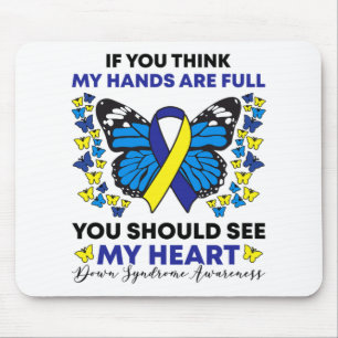 Mousepad Síndrome Abaixo Consciência Azul E Fita Amarela T2