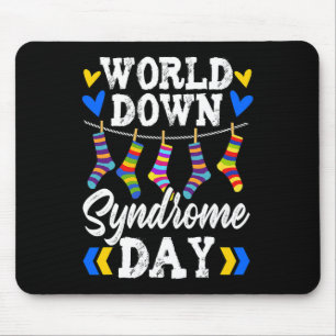 Mousepad Síndrome de Down Dia Meias Síndrome de Desativação