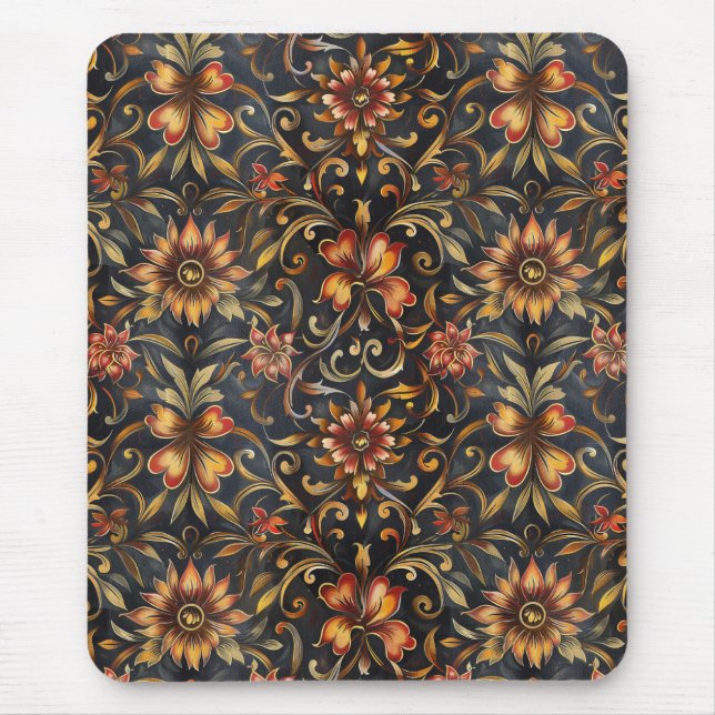 Mousepad Sinfonia Barroca Vermelha e Dourada (Frente)