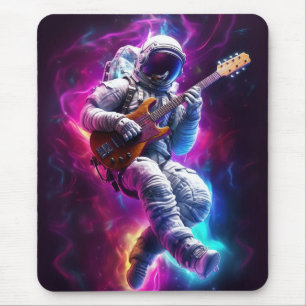 Mousepad Sinfonia do Void Astronauta Neon Cyberpunk