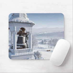 Mousepad Sino da Igreja Coberto de Neve