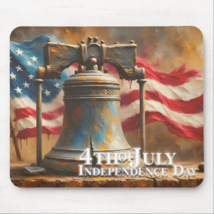 Mousepad Sino da Liberdade Arte para Celebração do Dia 4 de