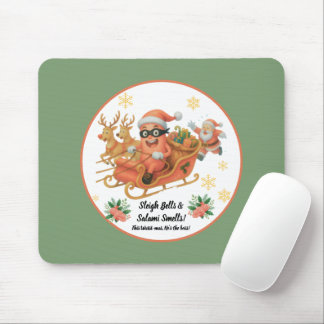 Mousepad Sinos de Trenó e Cheiro de Salame!