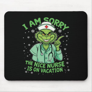 Mousepad Sinto Muito Que A Enfermeira Bonita Está De Férias
