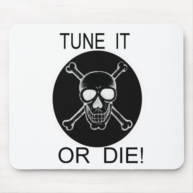 Mousepad Sintonize Ou Diminua O Crânio Do Círculo (Frente)