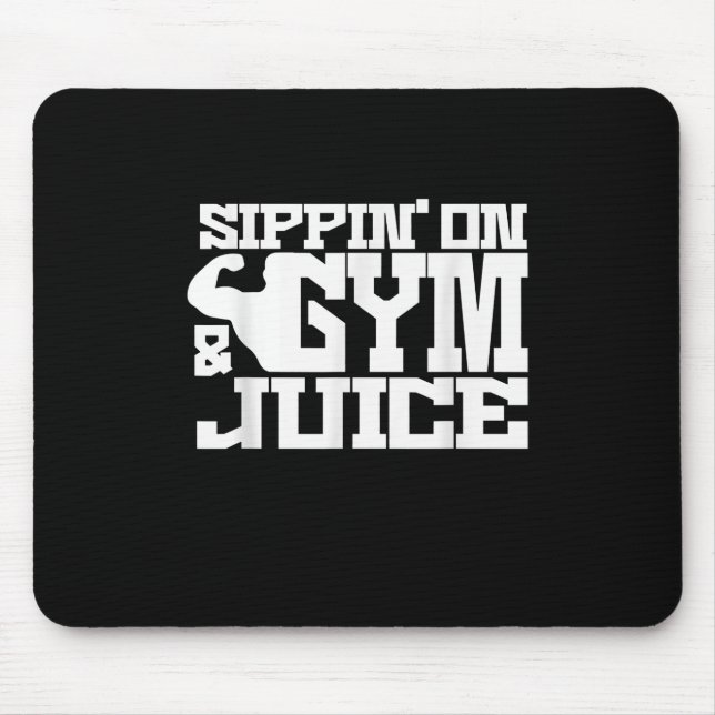 Mousepad Sippin No Sumo De Gym - Camisas De Trabalho De Men (Frente)