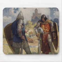Mousepad Sir Launcelot du Lake, cavaleiro da Mesa redonda