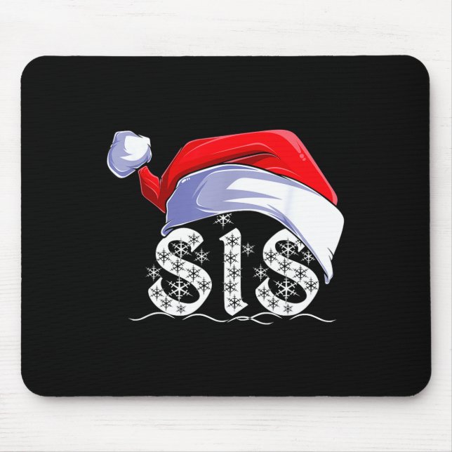 Mousepad Sis Merry Christmas Santa Claus Xmas Family Matchi (Frente)