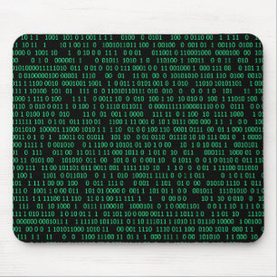 Mousepad Sistema Numerário Binário Verde