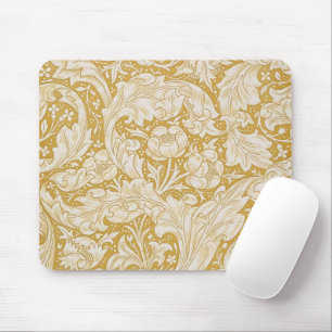 Mousepad Sistemas de Flor e Ouro do Botão do Morris