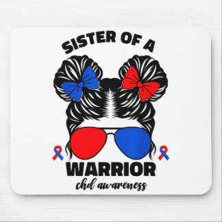 Mousepad Sister Of A Warrior Chd Congenital Heart Defect Aw
