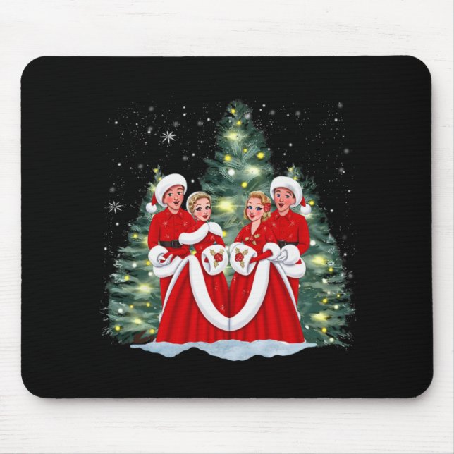 Mousepad Sisters White Christmas Movie 1954 Xmas Snow Holid (Frente)