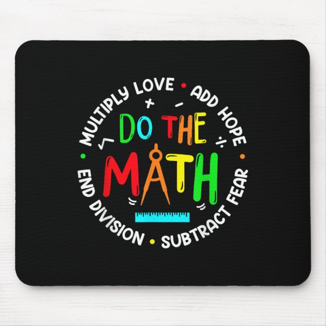 Mousepad Sitive Quote Insring Slogan Love Hope Fear Do The  (Frente)