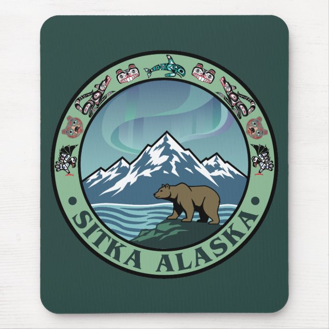 Mousepad Sitka Alaska United States (Frente)