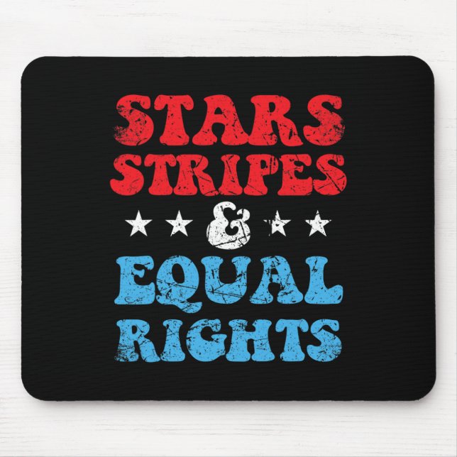 Mousepad Situação e igualdade de direitos 4 de julho Mulher (Frente)
