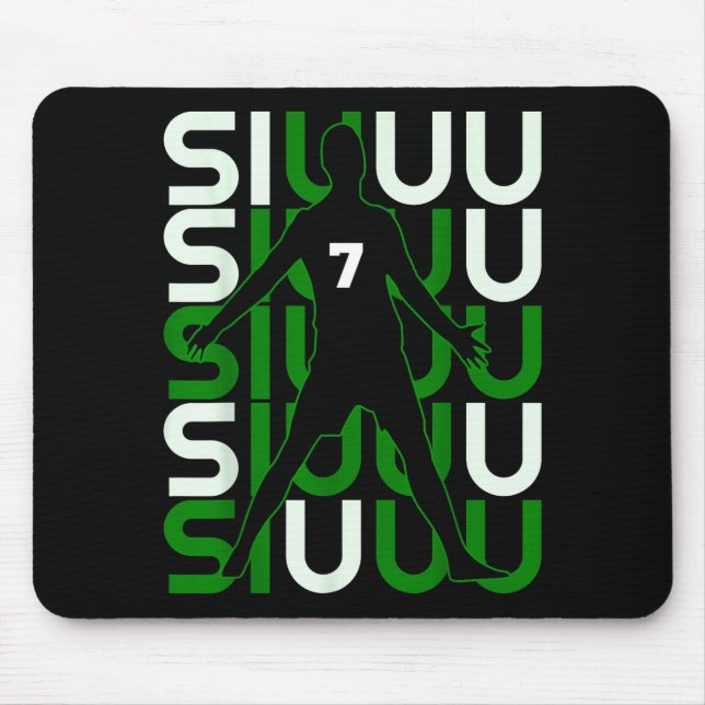 Mousepad Siuuuu Funny Soccer Present For Soccer Lovers Fan  (Frente)
