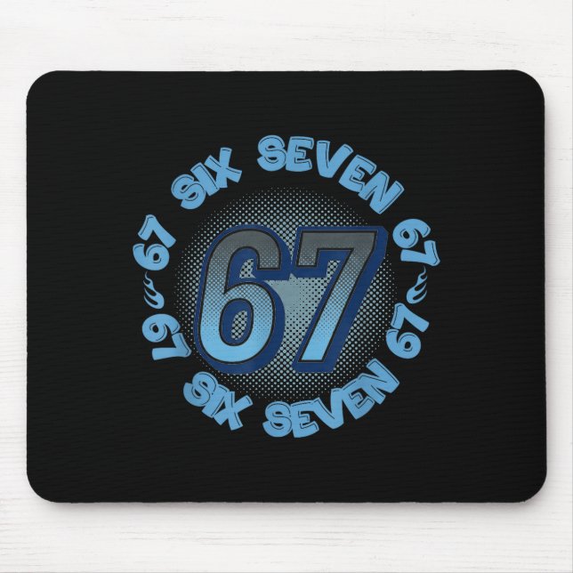 Mousepad Six Seven 67 Meme Slang Trend Phrase Cool Youth Ki (Frente)