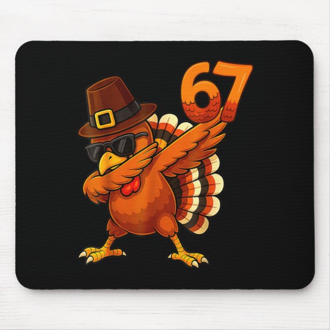 Mousepad Six-seven-67-thanksgiving-meme-funny-thankful-turk (Frente)