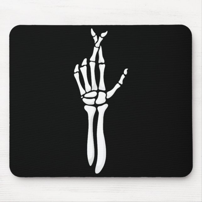 Mousepad Six Seven 6 7 Meme Funny Skeleton Hands Sign Let's (Frente)