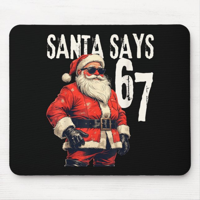 Mousepad Six Seven Christmas Meme 67 Funny  (Frente)