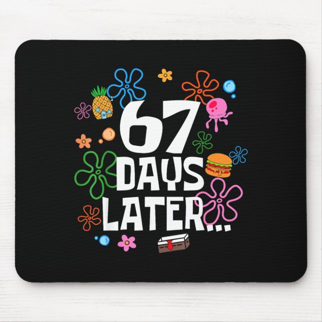 Mousepad Six Seven Meme 67 Days Of School Later Funny Teach (Frente)