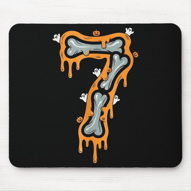 Mousepad Six Seven Meme 6 7 Skeleton Halloween Costume Coup (Frente)
