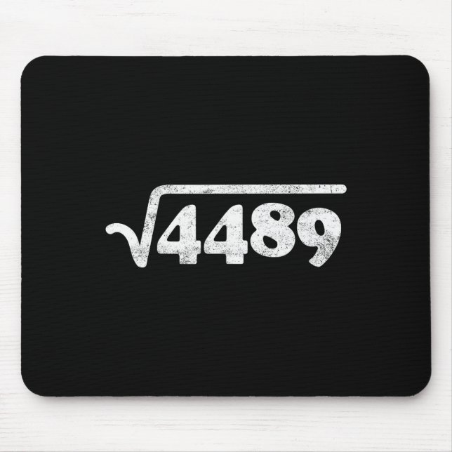 Mousepad Sixty Seven 67 Meme Square Root 4489 Slang Math Te (Frente)