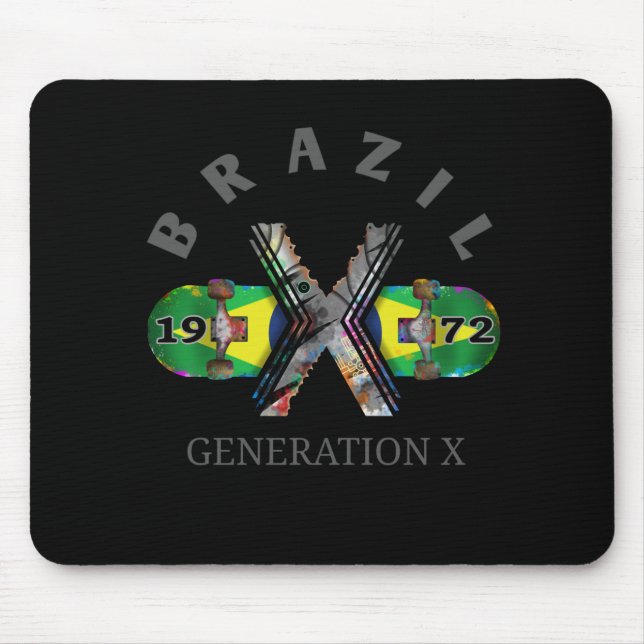 Mousepad skate brasileiro Geração X 1972 (Frente)