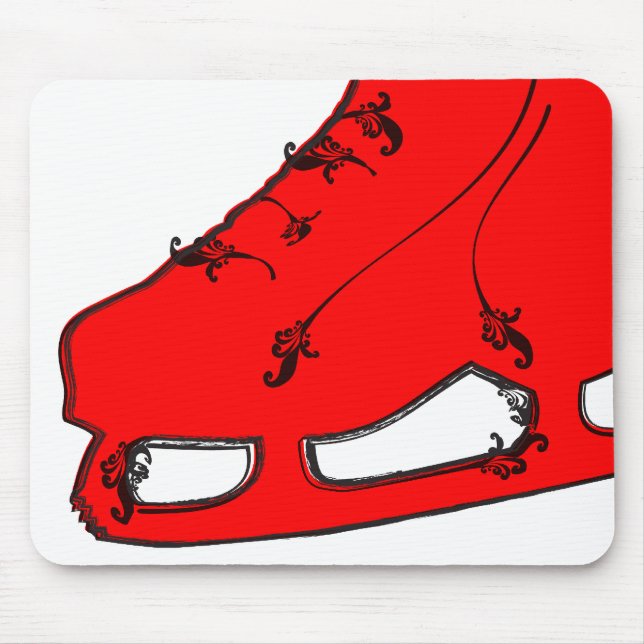Mousepad skate de gelo paisley (Frente)