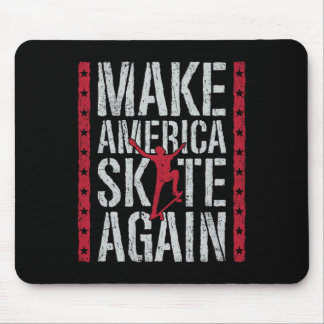 Mousepad Skateboard Make America Skate Again Funny Skateboa