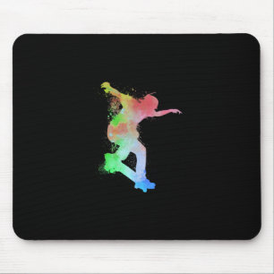 Mousepad Skateboard Skateboarder Watersplash Skater - Skate