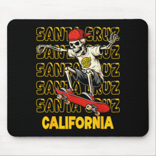 Mousepad Skateboard vintage esqueleto santa cruz california