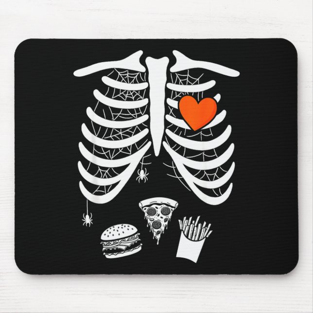 Mousepad Skeleton Baby Pregnant Xray Rib Cage For Fall Hall (Frente)