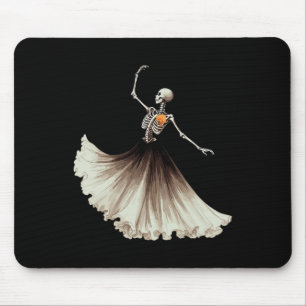 Mousepad Skeleton Ballerina Balé Dance Halloween Mulheres G