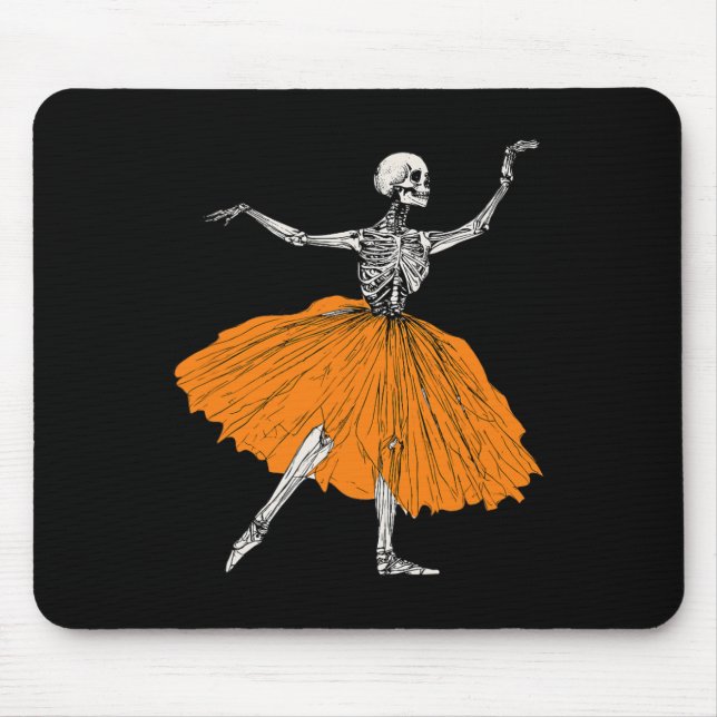 Mousepad Skeleton Ballerina Dance Tutu Dançador de Balés Sp (Frente)