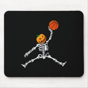 Mousepad Skeleton Basball Halloween Pumpkin Slam Dunk