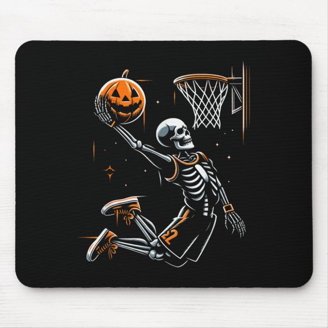 Mousepad Skeleton Basball Player Men Y For Hallowee (Frente)