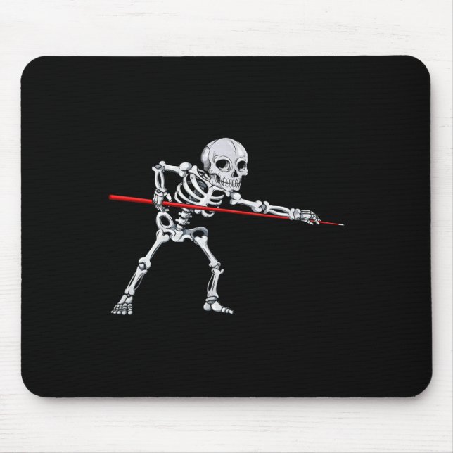 Mousepad Skeleton Billiards Billiard Piscina Snooker Hallow (Frente)