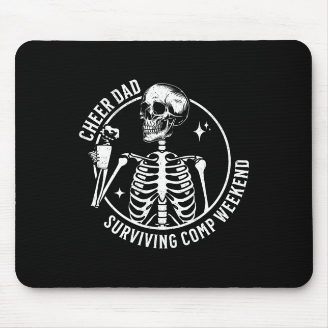 Mousepad Skeleton Café Pai Cheio Sobrevivendo à Comp Weeken (Frente)