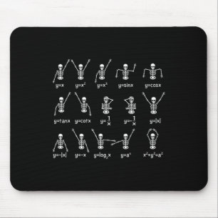Mousepad Skeleton Dance Figures Equação Professor de Matemá