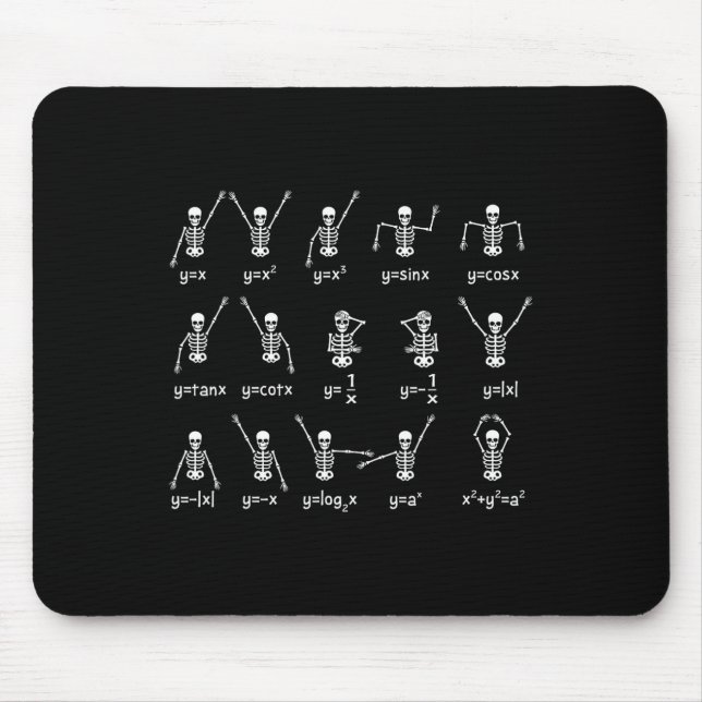 Mousepad Skeleton Dance Figures Equação Professor de Matemá (Frente)