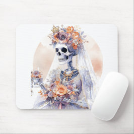 Mousepad Skeleton do Halloween, Watercolor
