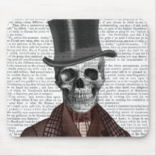 Mousepad Skeleton Gentleman e Chapéu Superior