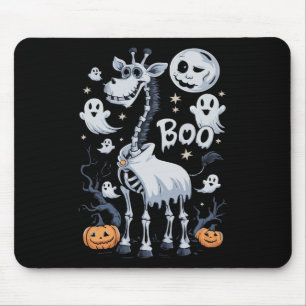 Mousepad Skeleton Girafa Em Fantasmas Halloween